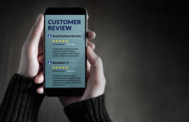 Directly contact the customer or respond to their review