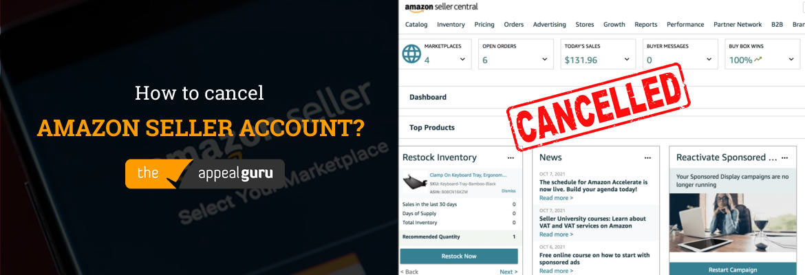 How to cancel amazon seller account