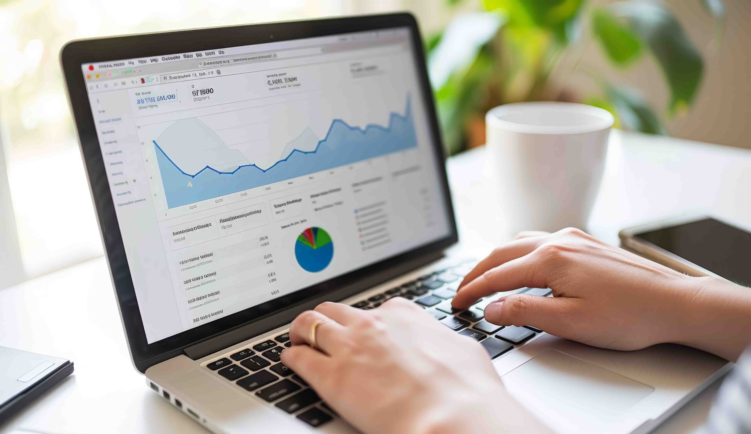 Professional reviewing SEO data on laptop AdobeStock 813434406 scaled