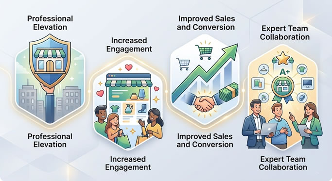 EBC A CONTENT AND BRAND STOREFRONT SET UP binifits