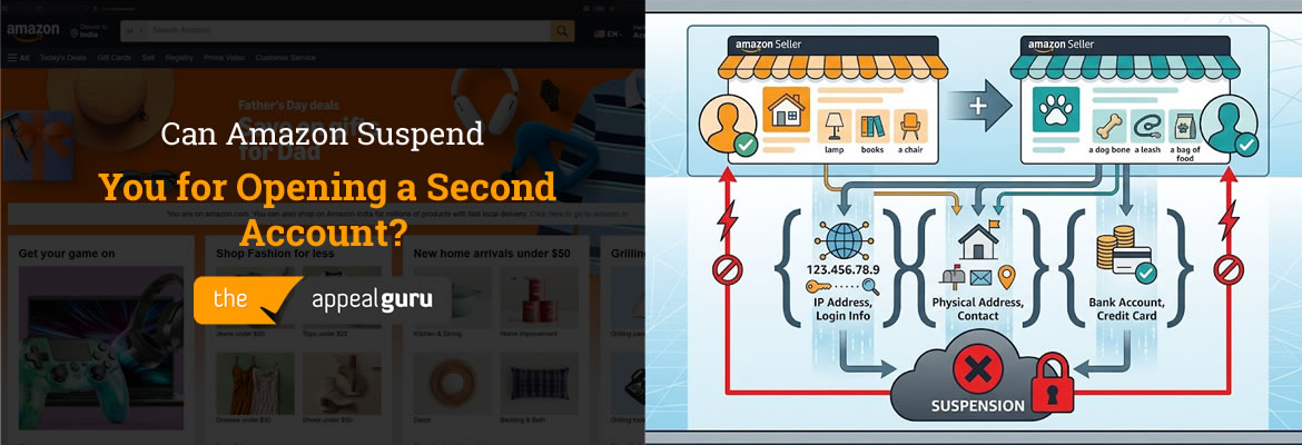 can amazon suspend you for opening a second account