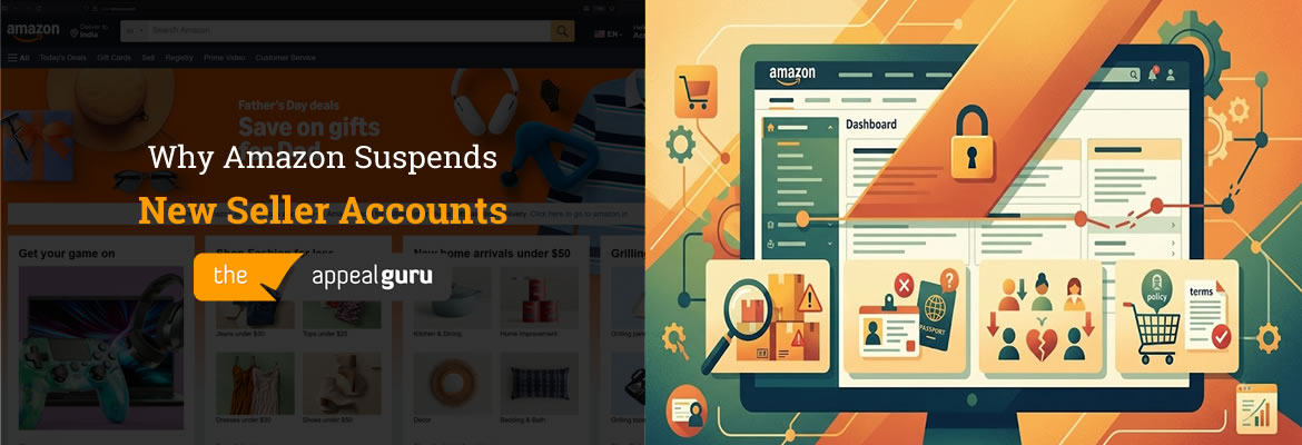 why amazon suspends new seller accounts